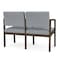 Lesro Lenox 2 Seat Tandem Seating W/ Arm, 43.5 in W 24.5 in L 32 in H LS2103 - alternate 2